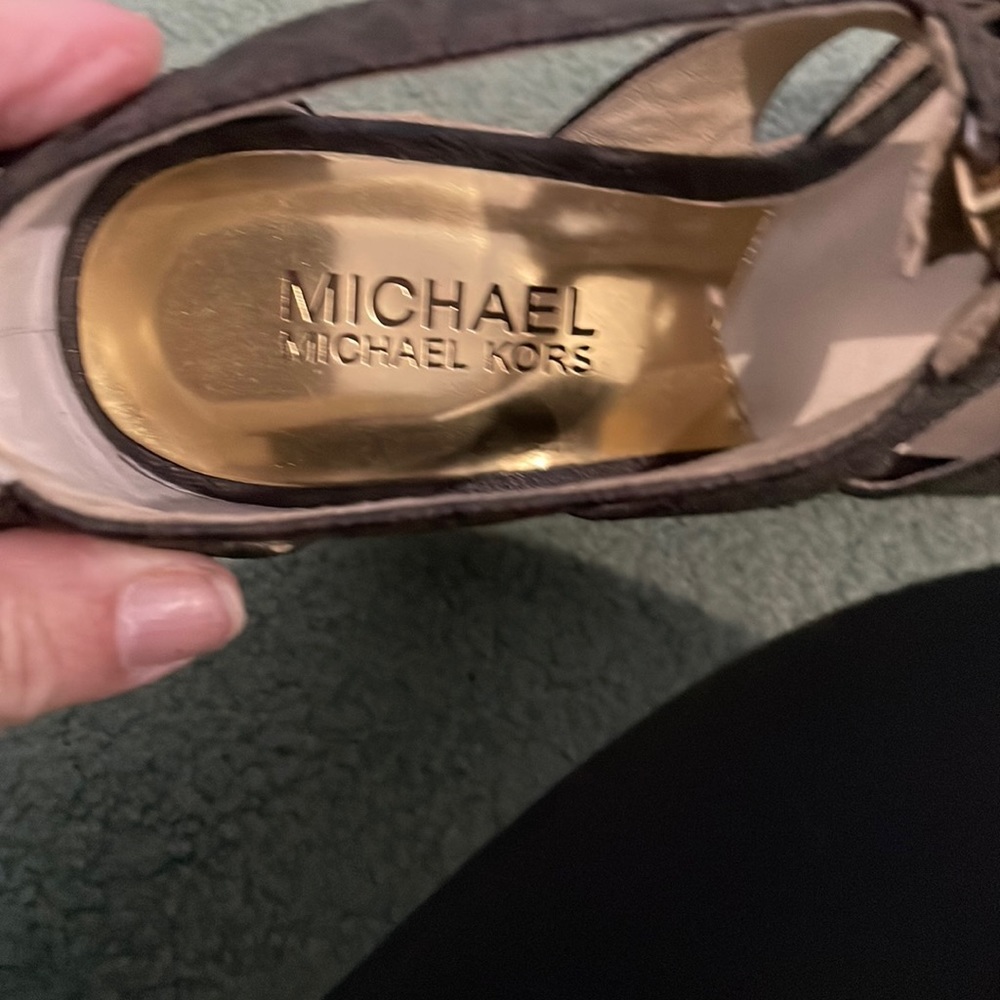 One pair of Michael Kors platform shoes